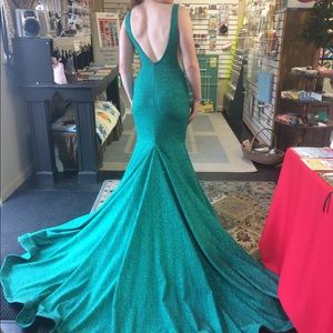 Jovani Backless Fitted Prom Dress